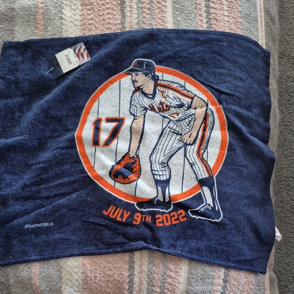 WinCraft Navy and Orange Baseball Towel
